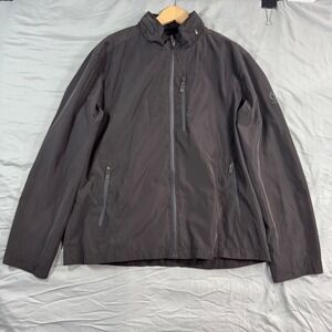 TECH BY TUMI Lightweight Full Zip Jacket Men's XL Black Water Resistant Hooded